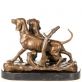 bronzov� socha Polovn� psy na mramorov�m podstavci 29 - pohlad 4 - www.glancshop.sk