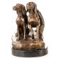 bronzov� socha Polovn� psy na mramorov�m podstavci 29 - pohlad 5 - www.glancshop.sk
