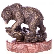 bronzov� socha na mramorovom podstavci 78