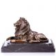 bronzov� socha leva na mramorovom podstavci 85 - pohlad 1 - www.glancshop.sk