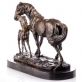 bronzov� socha na mramorovom podstavci K�� s �rieb�om 46 - pohlad 3 - www.glancshop.sk