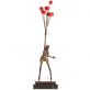 bronzov� socha Flying Balloon Girl na mramorovom podstavci - pohlad 1 - www.glancshop.sk