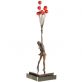 bronzov� socha Flying Balloon Girl na mramorovom podstavci - pohlad 3 - www.glancshop.sk
