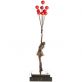 bronzov� socha Flying Balloon Girl na mramorovom podstavci - pohlad 4 - www.glancshop.sk