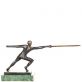 bronzov� modern� socha na mramorovom podstavci 162 - pohlad 4 - www.glancshop.sk