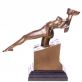 bronzov� socha na mramorovom podstavci �ensk� akt 84 - pohlad 3 - www.glancshop.sk