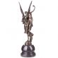 bronzov� socha anjel s mu�om Gloria Victis na mramorovom podstavci 150 - pohlad 1 - www.glancshop.sk