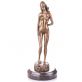 bronzov� socha na mramorovom podstavci �ensk� akt 83 - pohlad 1 - www.glancshop.sk