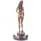 bronzov� socha na mramorovom podstavci �ensk� akt 83 - pohlad 2 - www.glancshop.sk