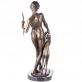 bronzov� Art Deco socha Diana na mramorovom podstavci 101 - pohlad 2 - www.glancshop.sk
