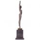 bronzov� socha Art Deco Tane�nice 3 - pohlad 3 - www.glancshop.sk