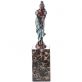 bronzov� socha na mramorovom podstavci �ena s �aty 13 - pohled 1 - www.glancshop.sk