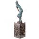 bronzov� socha na mramorovom podstavci �ena s �aty 13 - pohlad 2 - www.glancshop.sk