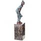 bronzov� socha na mramorovom podstavci �ena s �aty 13 - pohlad 3 - www.glancshop.sk