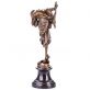 bronzov� socha Art Deco na mramorovom podstavci Tane�nica 147 - pohlad 2 - www.glancshop.sk