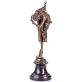 bronzov� socha Art Deco na mramorovom podstavci Tane�nica 147 - pohlad 3 - www.glancshop.sk