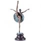 barevn� bronzov� socha Balerina na mramorovom podstavci 103 - pohlad 2 - www.glancshop.sk