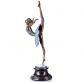 barevn� bronzov� socha Balerina na mramorovom podstavci 103 - pohlad 3 - www.glancshop.sk