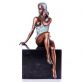 bronzov� socha na mramorovom podstavci �ensk� akt 75 - pohlad 1 - www.glancshop.sk