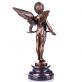 bronzov� socha Anjel Vici na mramorovom podstavci 176 - pohlad 2 - www.glancshop.sk