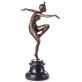 bronzov� socha Art Deco na mramorovom podstavci Tane�nica 180 - pohlad 2 - www.glancshop.sk