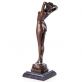 bronzov� socha na mramorovom podstavci �ensk� akt 73 - pohlad 2 - www.glancshop.sk